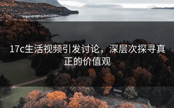 <strong>17C</strong>生活视频引发讨论，深层次探寻真正的价值观
